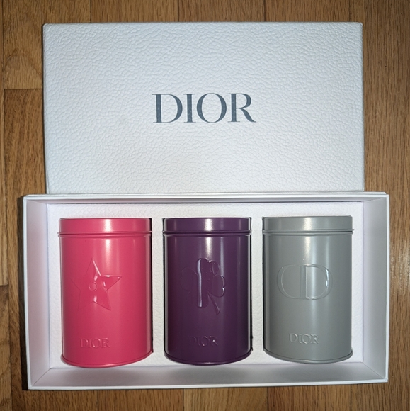 Dior Other - NEW CHRISTIAN DIOR ALUMINUM CANNISTER SET *VIP*JAPAN EXCLUSIVE